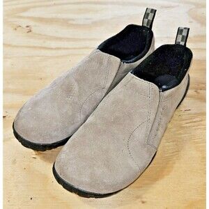 Merrell Jungle Glove Barefoot Loafers Shoes Womens Size 7.5 Brown Suede Slip On